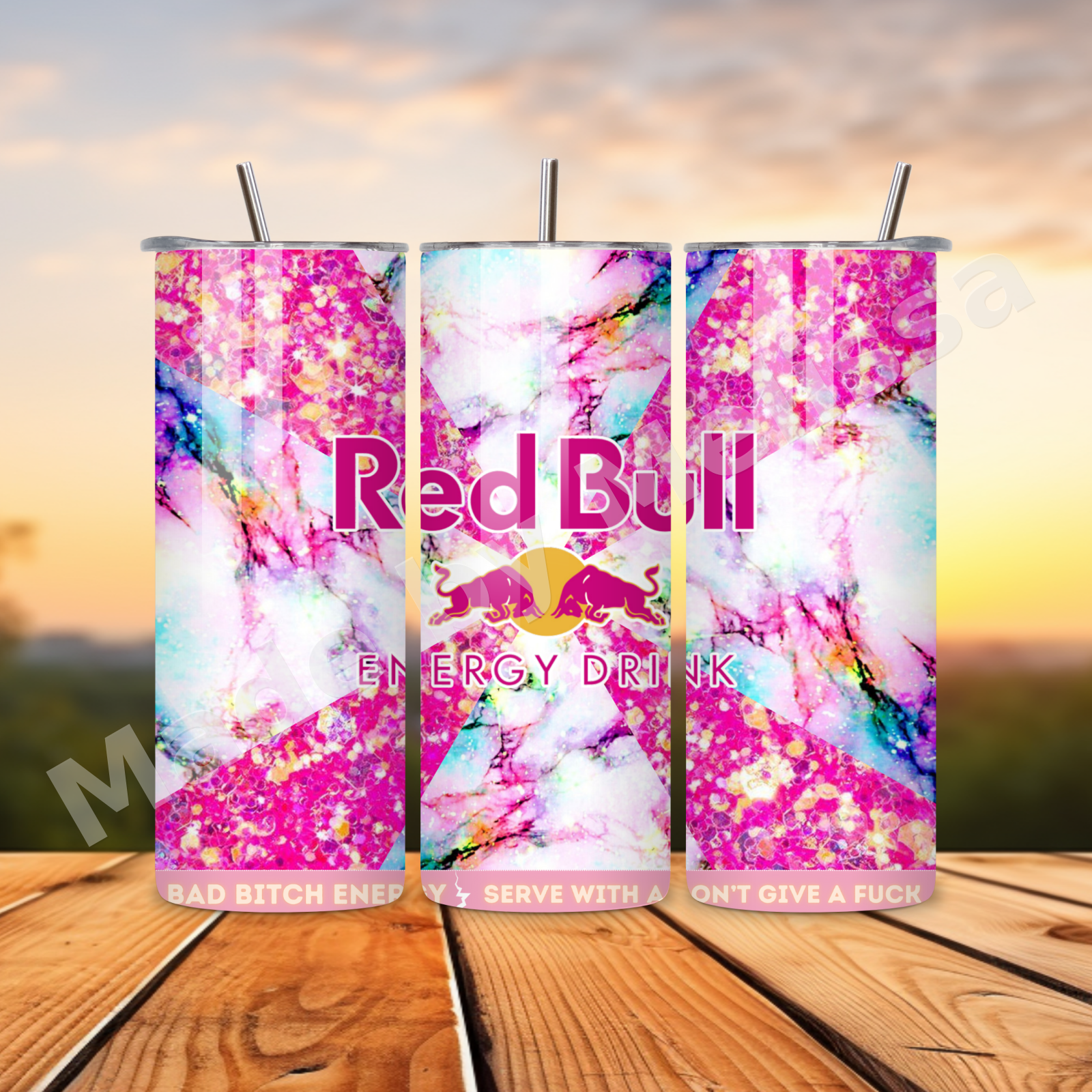 🌈✨ Regenboog Glitter Energy Cup ✨🌈