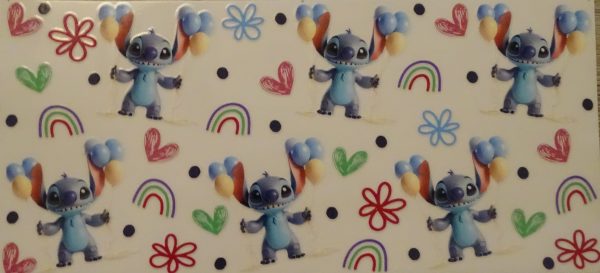 Stitch met ballonnen