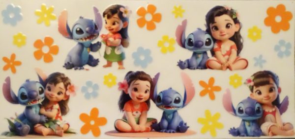 Lilo en stitch bloemen