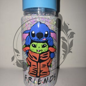 Stitch & Baby Yoda Friends Beker