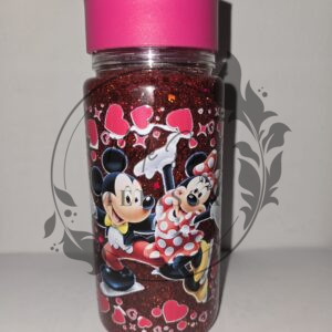 Mickey & Minnie Glitterbeker – Liefde in een flesje