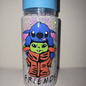 Stitch & Baby Yoda Friends Beker